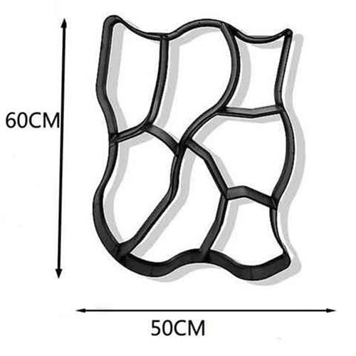 新品小径花园铺路模具彩砖混泥土景观H路路面压纹公园模板庄园时 - 图0