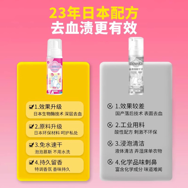 Special cleaning agent for blood stains