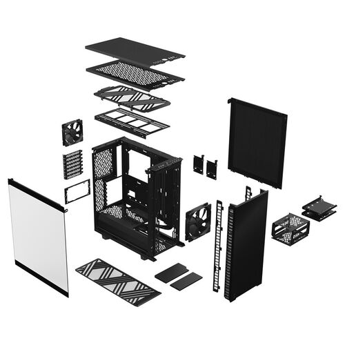 速发适用Fractal Design分形工艺Define 7 Compact(D7C)全黑化 - 图1