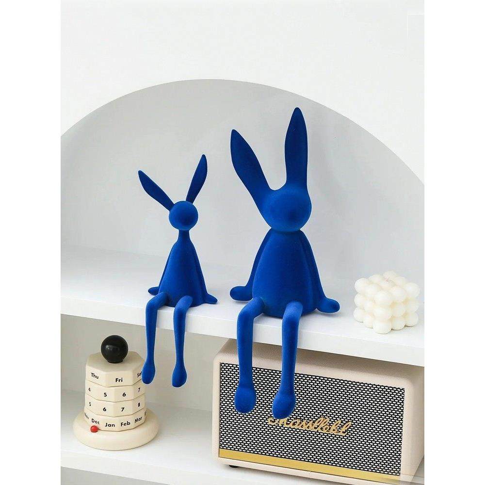 创意网红卡通坐姿长耳兔子摆件客厅电视柜酒店前台桌面玄关装饰品,淘宝优惠券,粉丝福利购,淘宝优惠卷