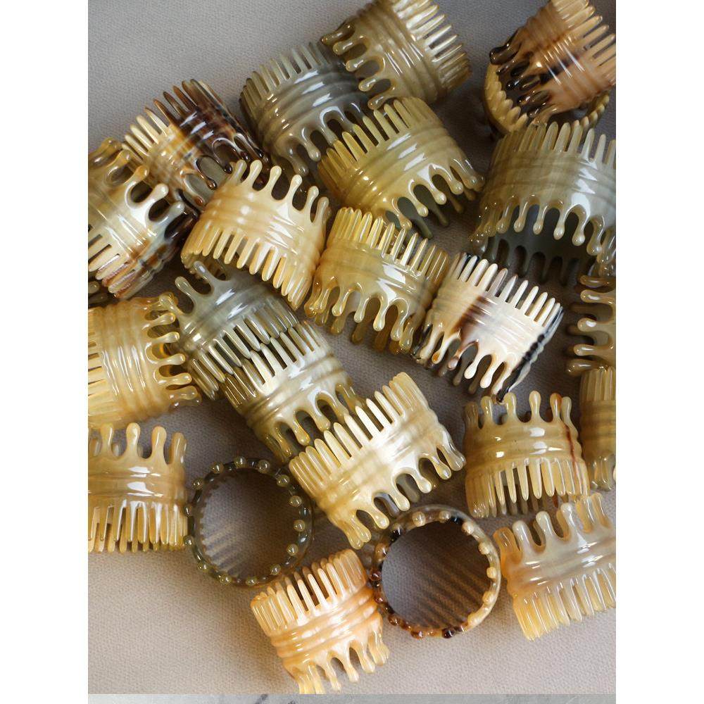 手工牛角按摩头梳子粗宽齿个人护理清洁头皮洗漱化妆梳子高5-6CM,淘宝优惠券,粉丝福利购,淘宝优惠卷