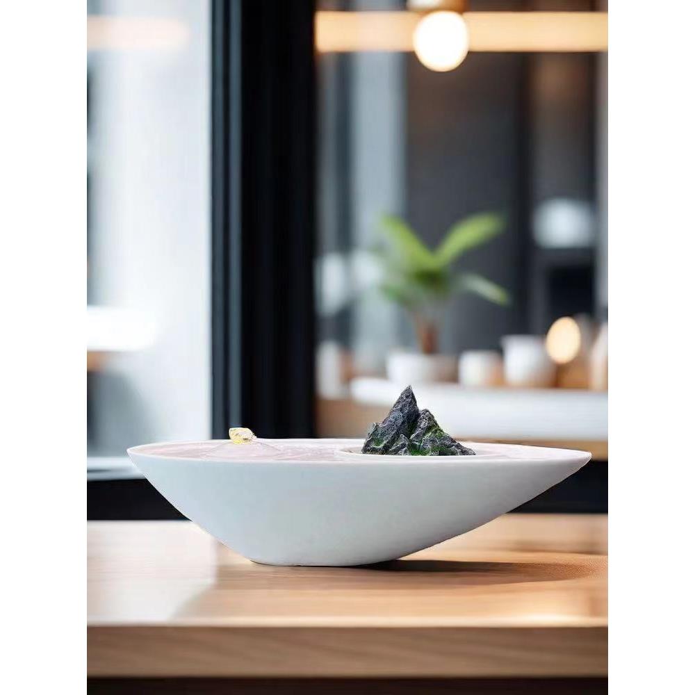 现代创意喷泉家居玄关门店会所前台办公桌面开业乔迁招财流水摆件 - 图1