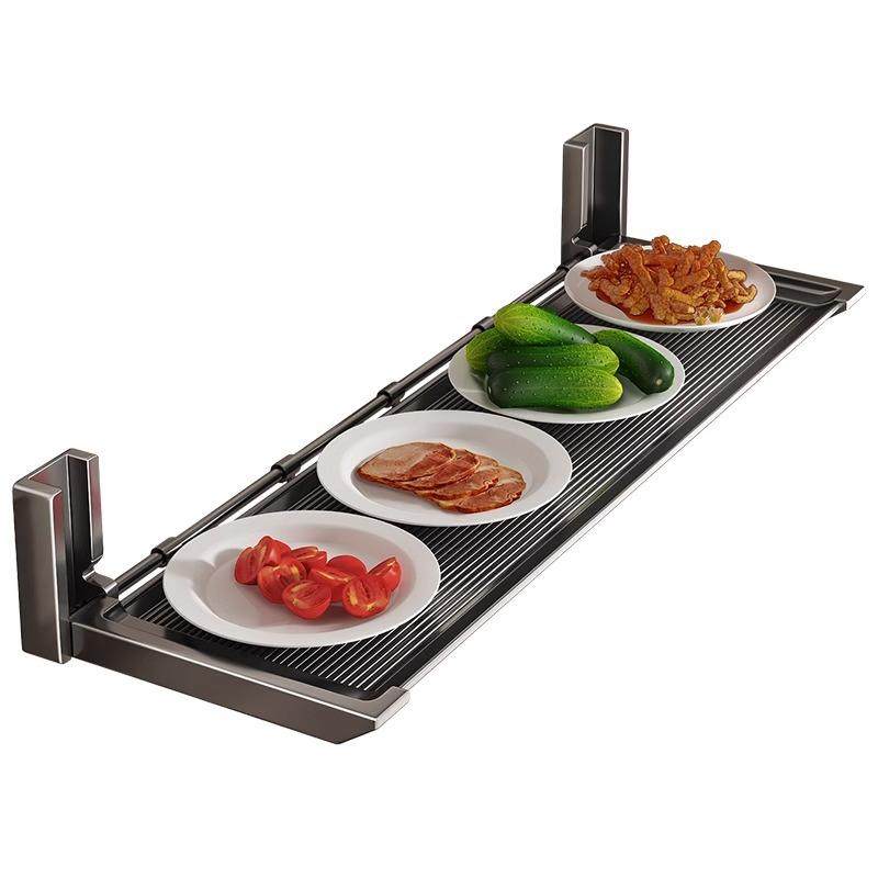 厨房备菜置物架免打孔配菜盘折叠碗碟收纳架墙面壁挂调料架子台面,淘宝优惠券,粉丝福利购,淘宝优惠卷