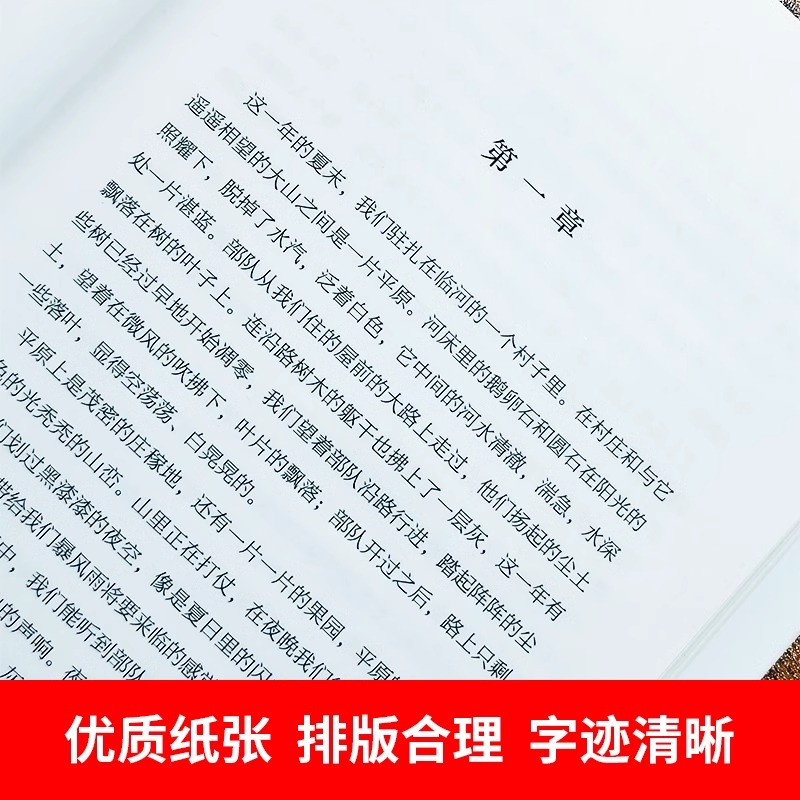 【精装】正版书籍 永别了武器 全译本海明威著世界经典文学名著初高中生课外读物书籍 春风文艺出版社zf - 图3