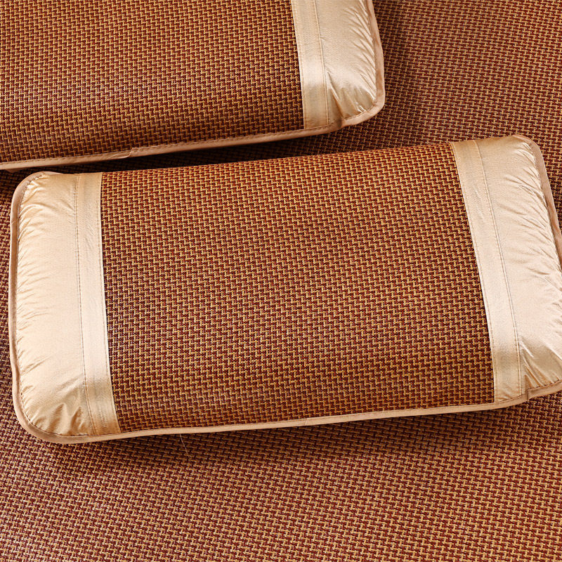 凉席三件套1.5米1.8米1.2m床单人双人凉席可折叠冰藤凉席双面凉席