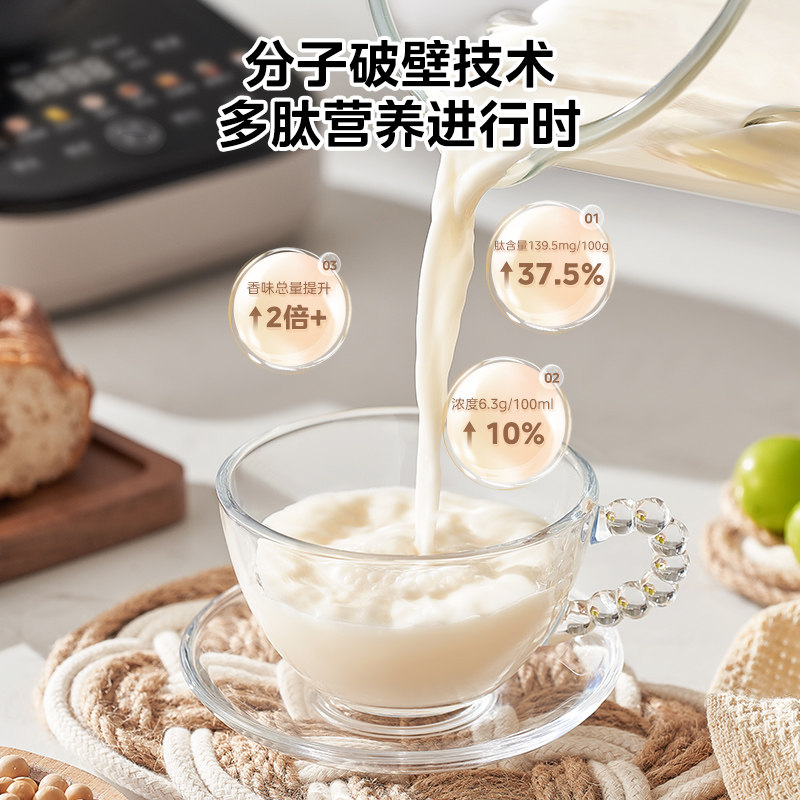 美的破壁机可拆洗静轻音家用全自动多功能料理机豆浆榨汁机大容量,淘宝优惠券,粉丝福利购,淘宝优惠卷