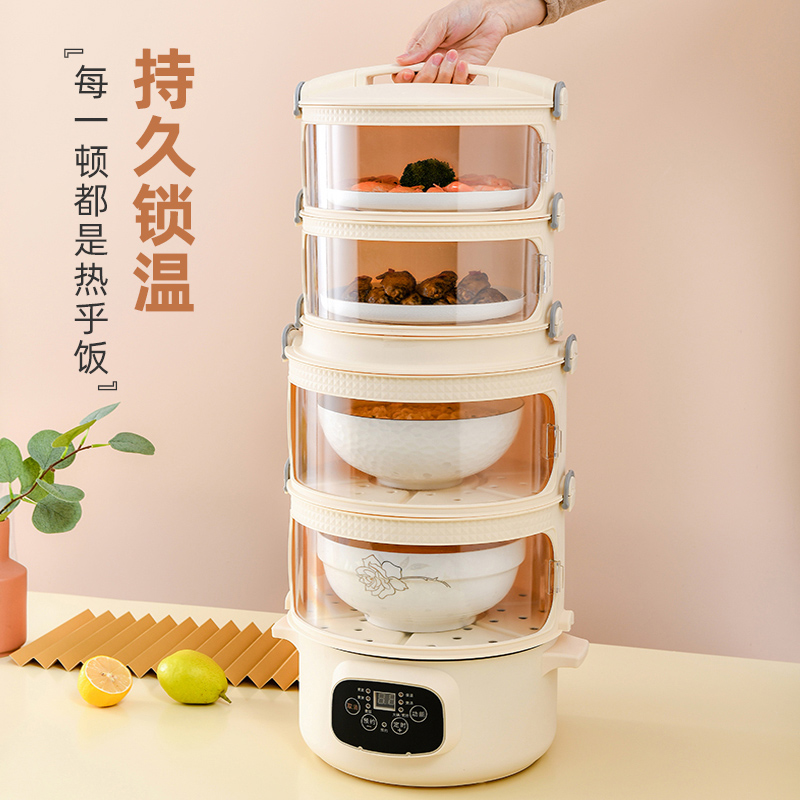 新品保温盖菜罩电加热多层家用神器夏季防L蝇剩饭菜遮尘罩子冬天 - 图1