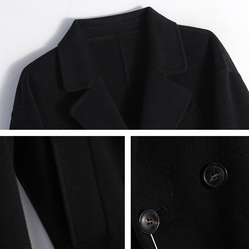 Mind Bridge双面羊毛呢子大衣男中长款冬双排扣外套加厚韩版风衣,淘宝优惠券,粉丝福利购,淘宝优惠卷