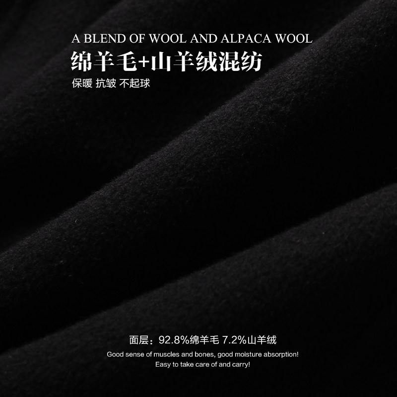 Mind Bridge韩版短款毛呢大衣男潮牌高级感宽松休闲夹克复古外套,淘宝优惠券,粉丝福利购,淘宝优惠卷