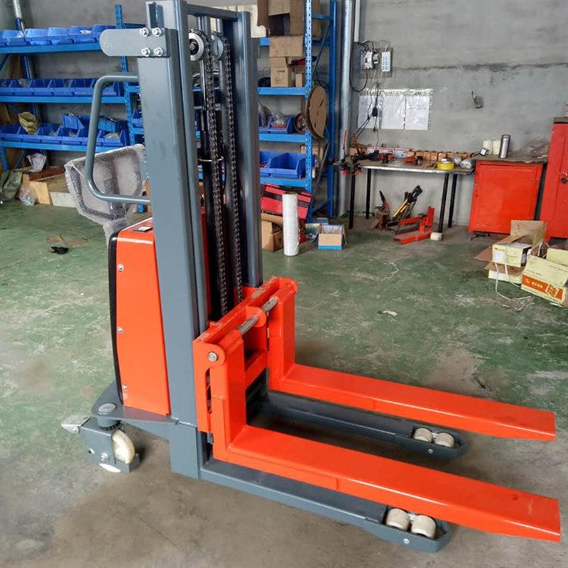 厂家半自动推高车升高叉车小型电动叉车物料装卸铲车现货 - 图0