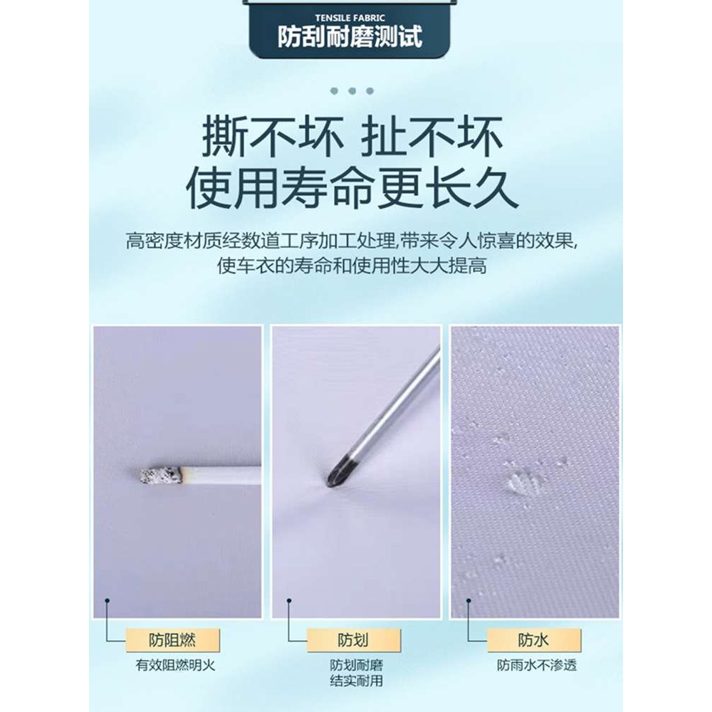 2023款smart精灵#3车衣车罩加厚防雨防晒尘隔热遮阳专用汽车外套 - 图2