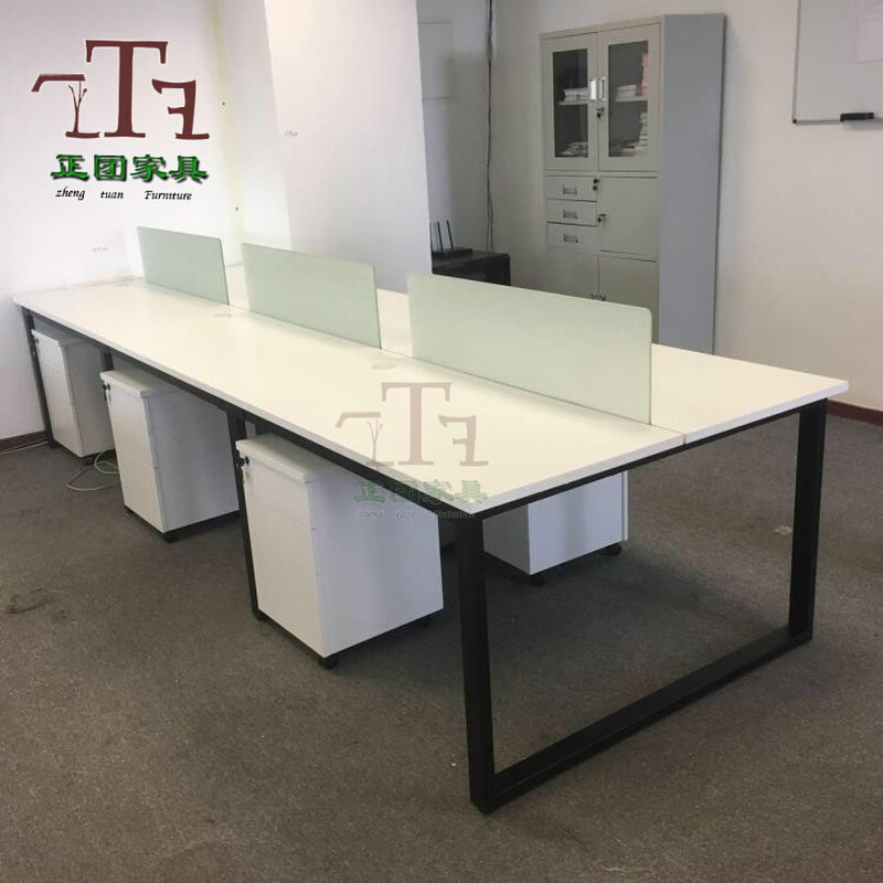 上海办公家具职员桌椅员工卡座钢脚结构简约电脑经济实惠可定做