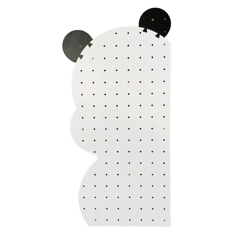 实木卡通造型熊猫洞洞板卧室玄关家用墙壁装饰收纳架置物架可遮挡,淘宝优惠券,粉丝福利购,淘宝优惠卷