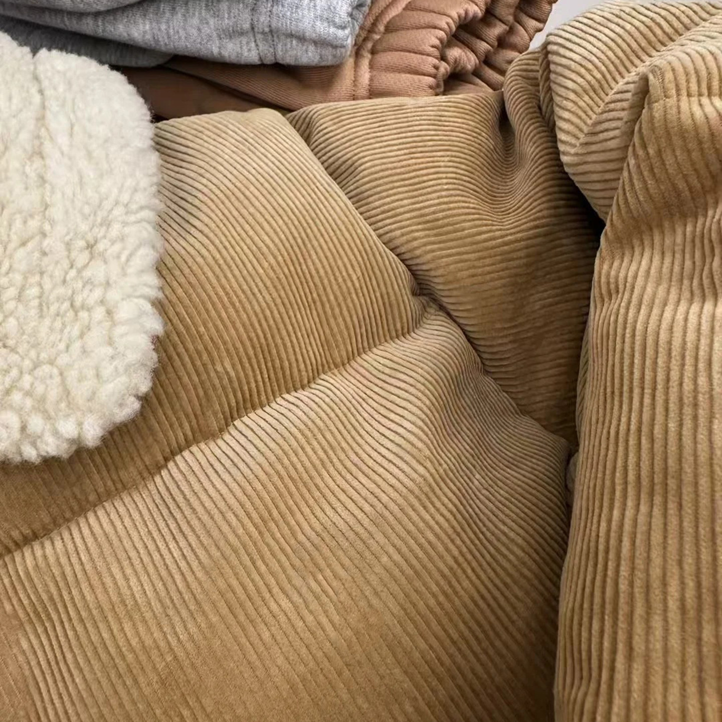 女童羽绒服冬季2025新款洋气儿童韩版宝宝保暖毛绒翻领灯芯绒外套,淘宝优惠券,粉丝福利购,淘宝优惠卷