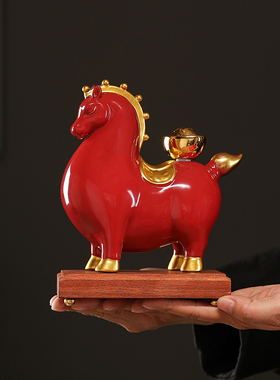 陶瓷马摆件家居装饰文玩摆设送礼