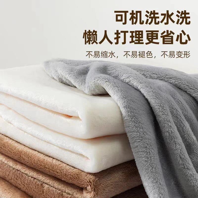 【芭芭农场】纯色法兰绒毛毯珊瑚绒沙发盖毯空调毯150*200cm,淘宝优惠券,粉丝福利购,淘宝优惠卷