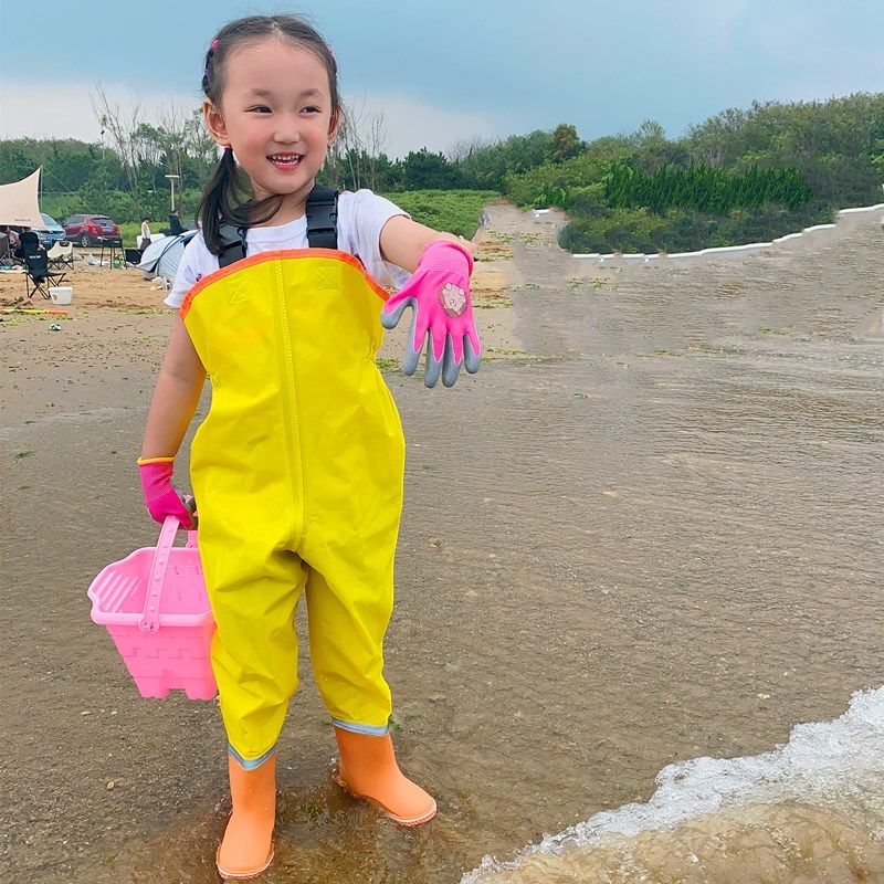 速发赶海男备儿童玩沙服涉水防水高端连宝宝全身装体雨鞋捉鱼下水,淘宝优惠券,粉丝福利购,淘宝优惠卷