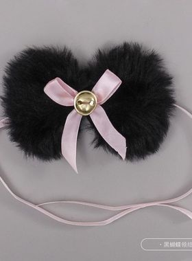 配饰领结铃铛Lolita项圈道具手作