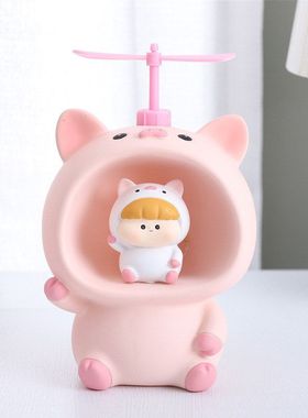 卧室粉色星星小猪装饰灯闺蜜礼品