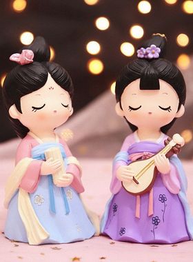 蝶恋花礼物摆件之房间人物宫廷