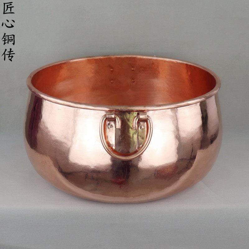 加厚纯紫铜熬药熬糖铜锅紫铜红铜膏方火锅纯手工熬汤熬果酱铜锅,淘宝优惠券,粉丝福利购,淘宝优惠卷