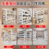 Hot selling free hole board study book r rack multi-layer household storage rack integrated floor shelf storage angle steel