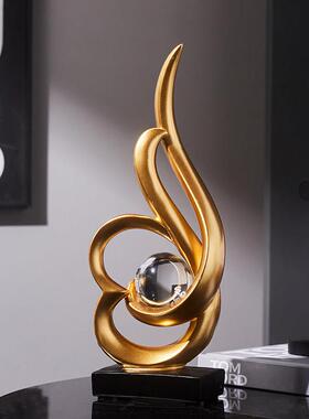 风生水起高级感酒柜展示柜摆件家居客厅玄关办公室高端艺术装饰品