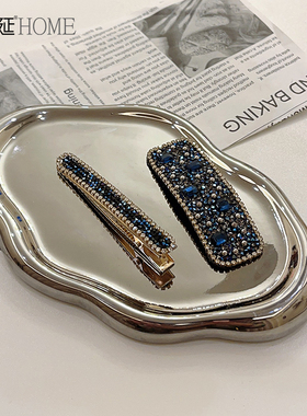 新品ins北欧轻奢不规则托盘x首饰展示盘玄关钥匙收纳盘陶瓷装饰品