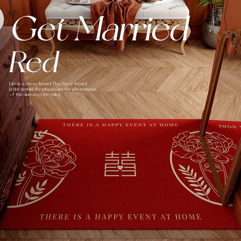 极速新款结婚入户门地垫进门地毯喜庆门垫红色门S口脚垫双喜字婚,淘宝优惠券,粉丝福利购,淘宝优惠卷