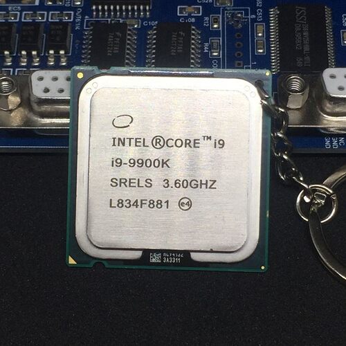 新品cpu钥匙扣k775cpu钥匙扣i9钥匙扣挂件男女礼品 - 图0
