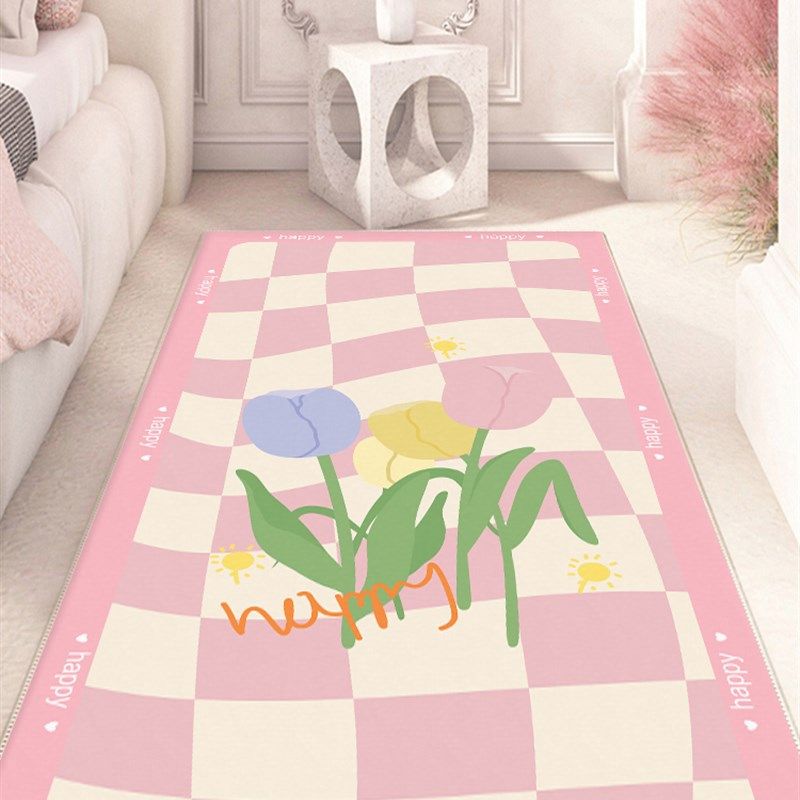 New carpet bedroom children's room cartoon bedside blanket room study table floor mat home U living room desk bedside