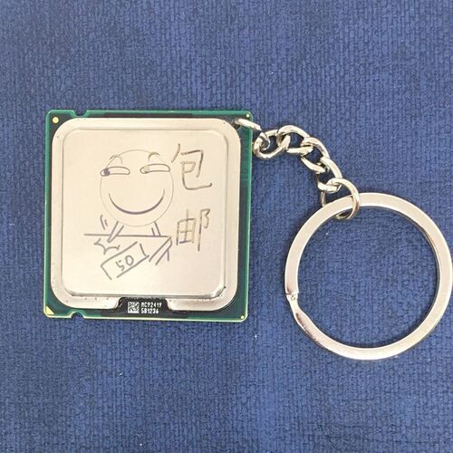 新品cpu钥匙扣k775cpu钥匙扣i9钥匙扣挂件男女礼品 - 图1