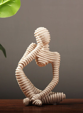 速发简柜人 创意摆件物家居书房客厅玄关酒约样板房复古装饰品