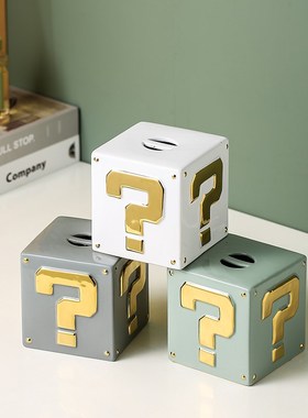 速发马里奥超级玛丽问号箱酒柜饰童房间布置装摆儿件创意家居饰品