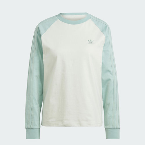 Adidas/阿迪达斯正品LONGSLEEVE三叶草女子运动长袖T恤IN4136 - 图1
