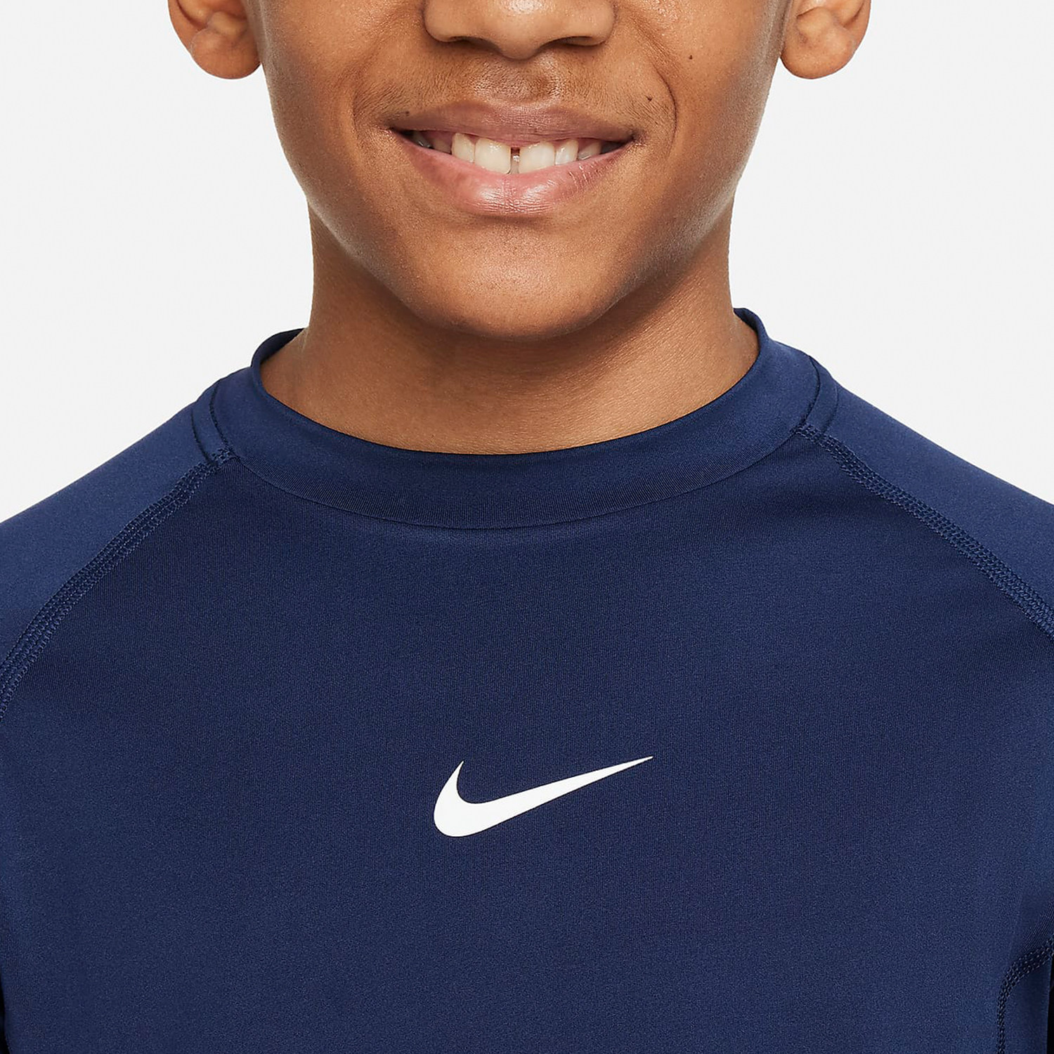 Nike/耐克正品春季新款大童圆领透气训练长袖T恤FJ6822-410,淘宝优惠券,粉丝福利购,淘宝优惠卷