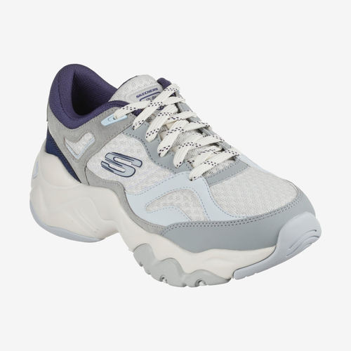 Skechers斯凯奇正品D'LITES3.0香槟熊女低帮老爹鞋12958-GYNV - 图1
