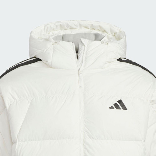 Adidas/阿迪达斯正品3S PUFF D JKT男士连帽保暖日常羽绒服KC2494 - 图1