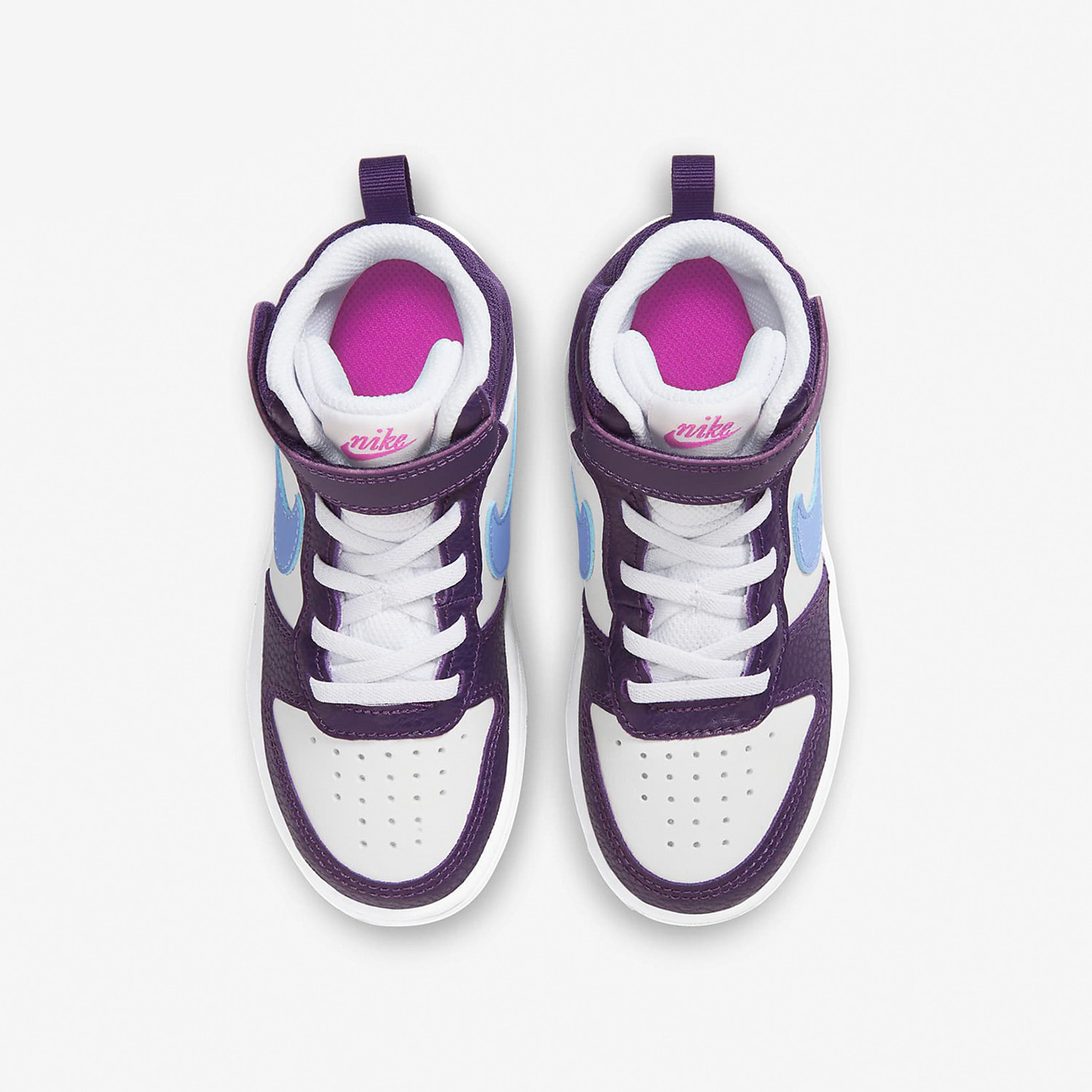 Nike/耐克正品Mid 2小童耐磨中帮魔术贴运动时尚板鞋CD7783-106,淘宝优惠券,粉丝福利购,淘宝优惠卷