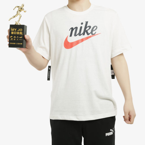 Nike/耐克正品男子圆领休闲运动宽松LOGO上衣短袖T恤 CK2382-图2
