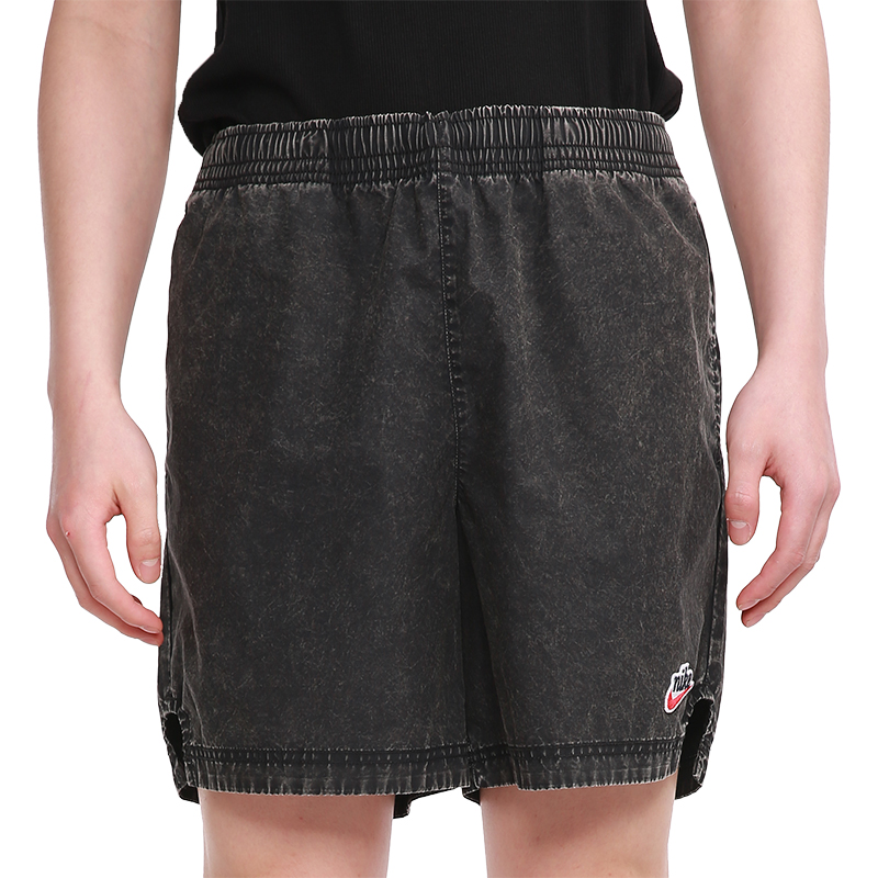 Nike/耐克正品男子复古水洗宽松运动五分牛仔裤 DC1878-010 - 图3