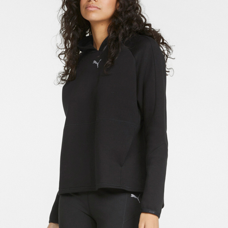 Puma/彪马正品新款女士经典套头运动休闲连帽卫衣849519-01 - 图0