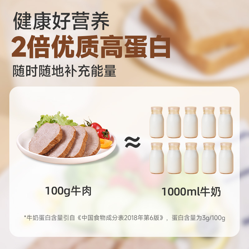 优形原香牛肉健身代餐低脂即食高蛋白牛腱减牛肉轻零食速食饱腹