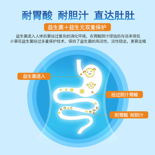 小葵花晶球益生菌活性菌儿童大人孕妇肠胃葵花药业官方旗舰店调理