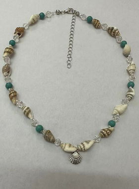 极速Vacaction Style Conch Necklace Shell Pendant Necklace