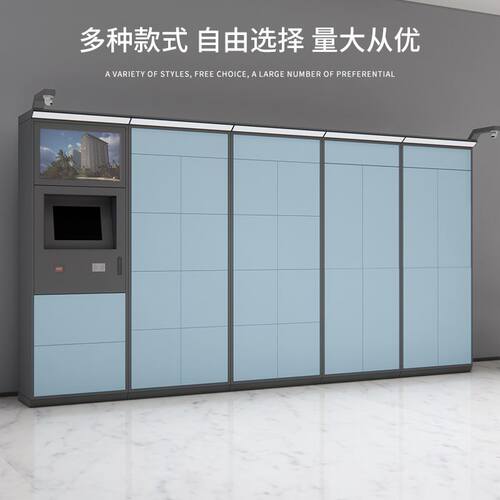 新品室外b多功能智能快递柜微信支付人脸识别洗衣柜商场娱乐场所 - 图0