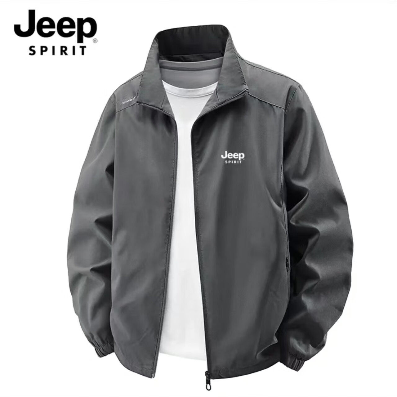 吉普2025春秋季新品日常休闲透气夹克商务上衣潮牌大码运动多口袋,淘宝优惠券,粉丝福利购,淘宝优惠卷