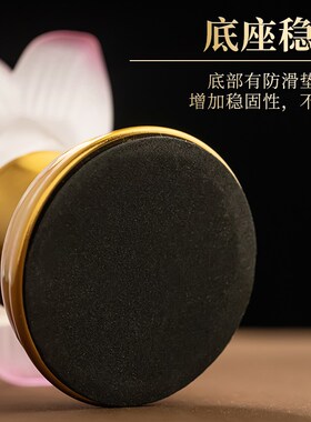 新品琉璃莲花酥油灯盏灯座佛具用品F大全蜡烛台家用供奉供佛灯架