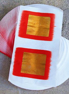 包邮中号双连老金真锡箔纸纸制用品一捆500张