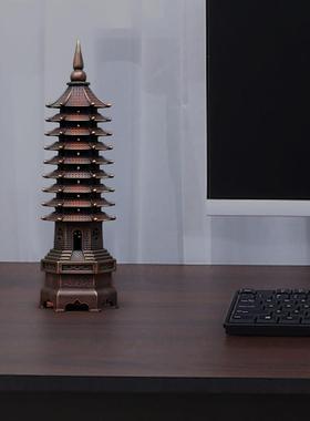 全铜文昌塔摆件13层十三层宝塔工艺品七层九层学生书桌摆设装饰品